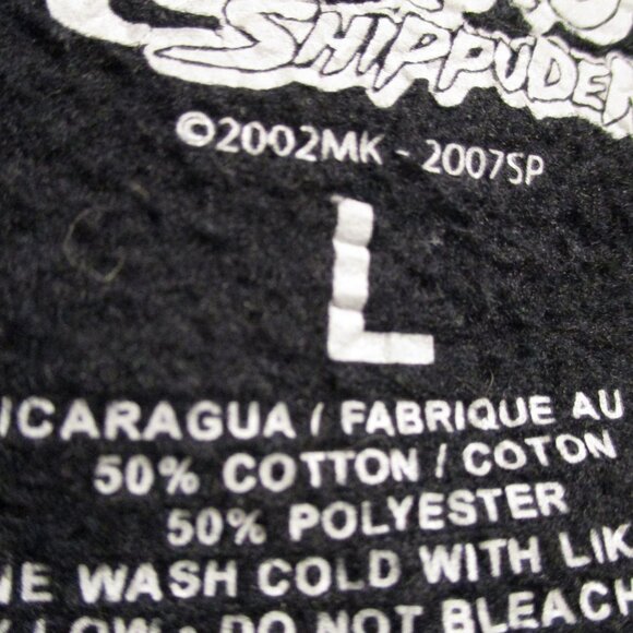 Naruto Woman Large Black Gray Yellow White Graphic Long Sleeve Pullover Hoodie - Picture 7 of 7